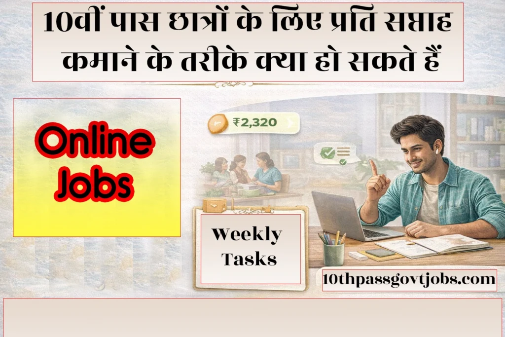 10वीं पास छात्रों के लिए प्रति सप्ताह $100 कमाने के तरीके: एक व्यावहारिक मार्गदर्शिका