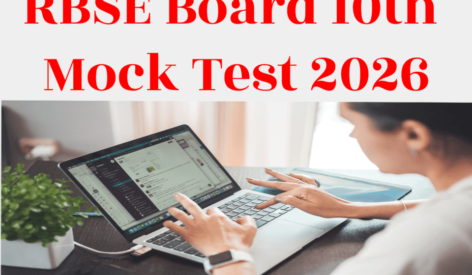 10th pass student attempt - RBSE Board 10th Mock Test 2026