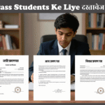 10वीं पास छात्र दस्तावेज़ सत्यापन प्रक्रिया 2026 के लिए आवश्यक दस्तावेज जैसे आधार कार्ड, मार्कशीट और प्रमाण पत्र की जांच करते हुए