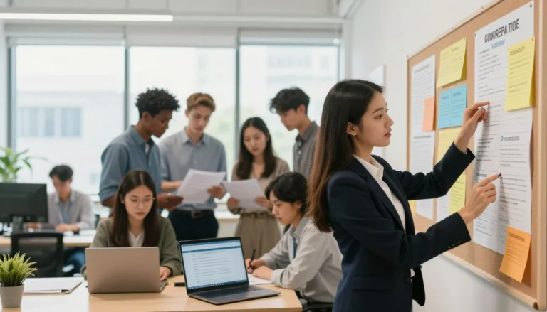 Government Jobs Vacancies 2026 notification देखते हुए उम्मीदवार, laptop पर online आवेदन करते हुए