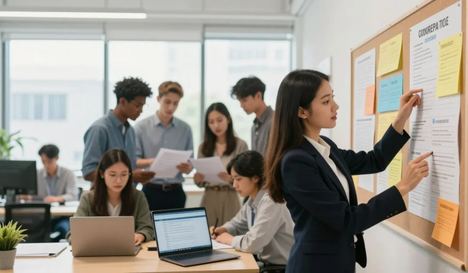 Government Jobs Vacancies 2026 notification देखते हुए उम्मीदवार, laptop पर online आवेदन करते हुए