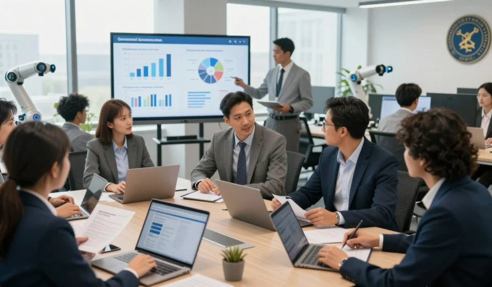 Technical Government Jobs 2026 के लिए आवेदन करता इंजीनियरिंग छात्र, laptop पर online form